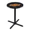 Holland Bar Stool Co 42" Blk Wrinkle Oklahoma State Pub Table L211B4228OKStUn - alternate 1